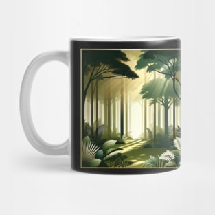 Verdant Dawn: The Forest's Morning Glow Mug